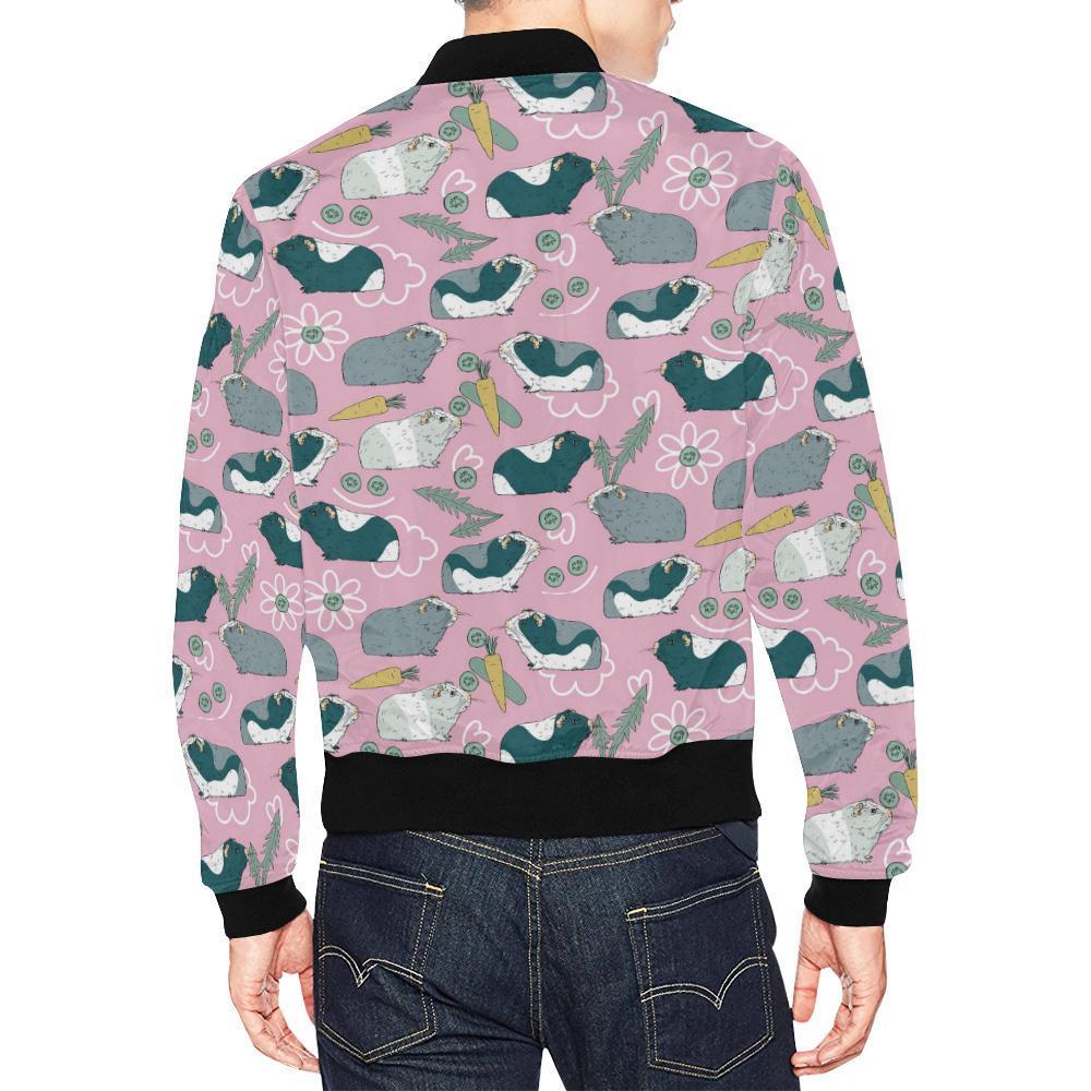 Guinea Pig Print Pattern Men's Bomber Jacket-grizzshop