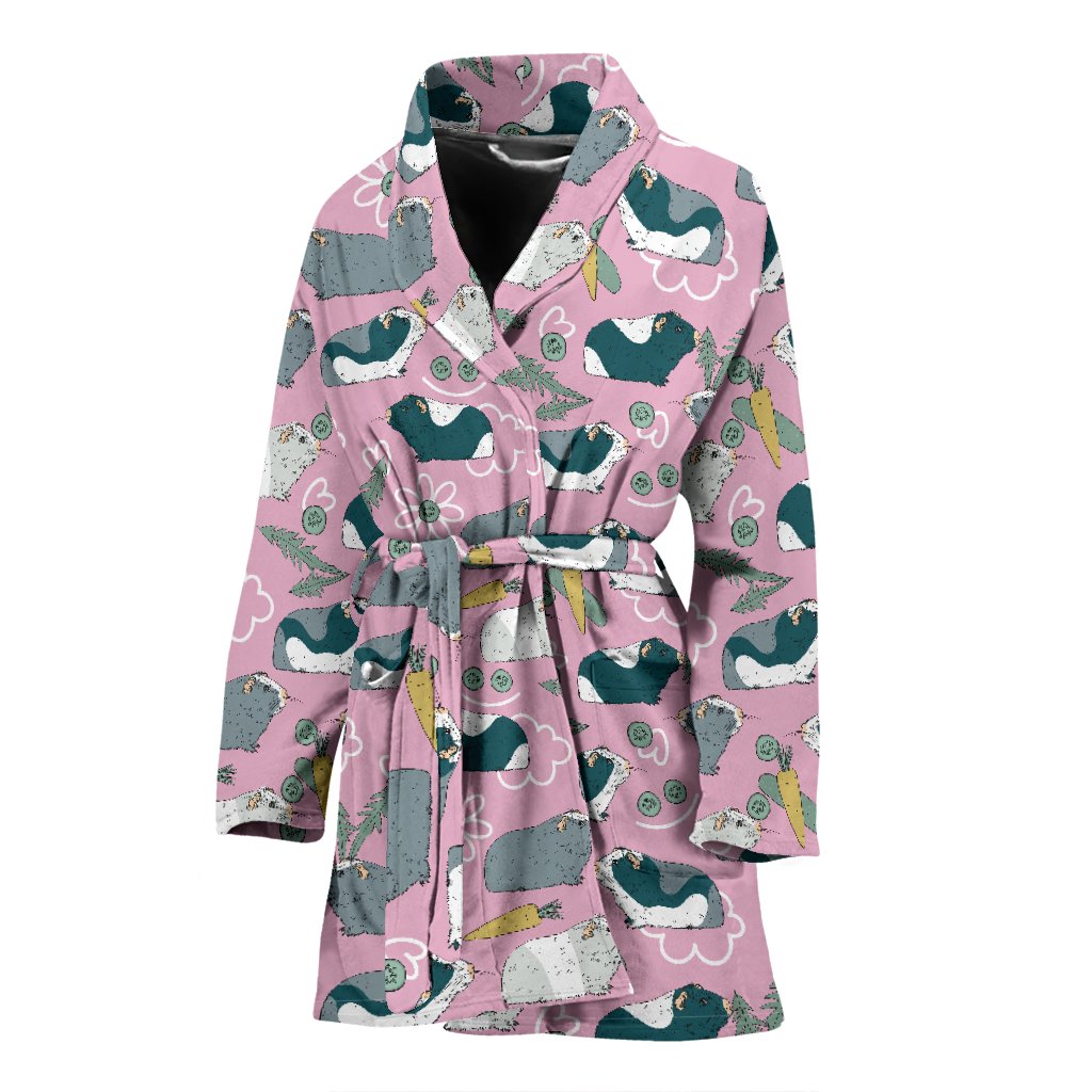 Guinea Pig Print Pattern Women Long Robe-grizzshop