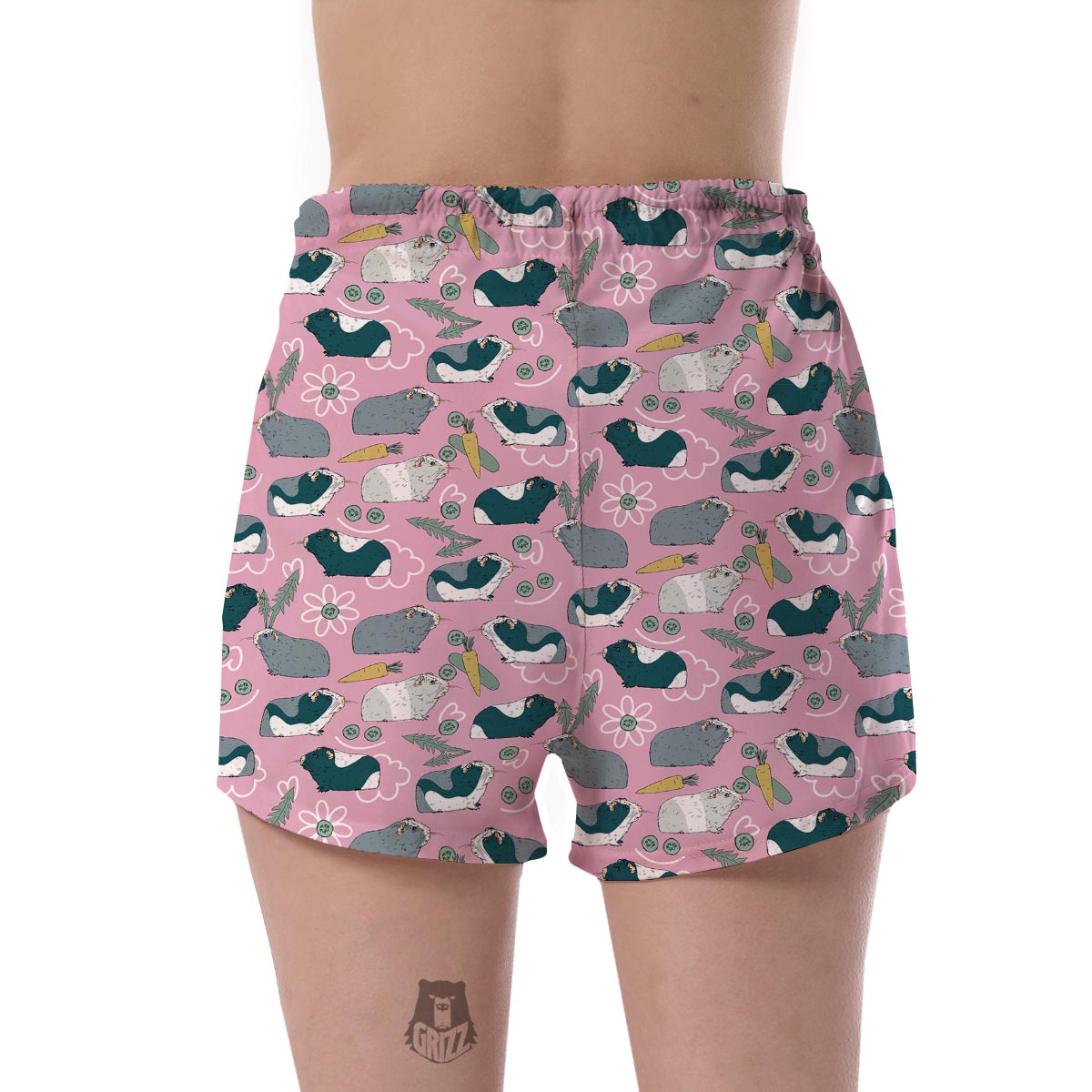 Guinea Pig Print Pattern Women's Shorts-grizzshop