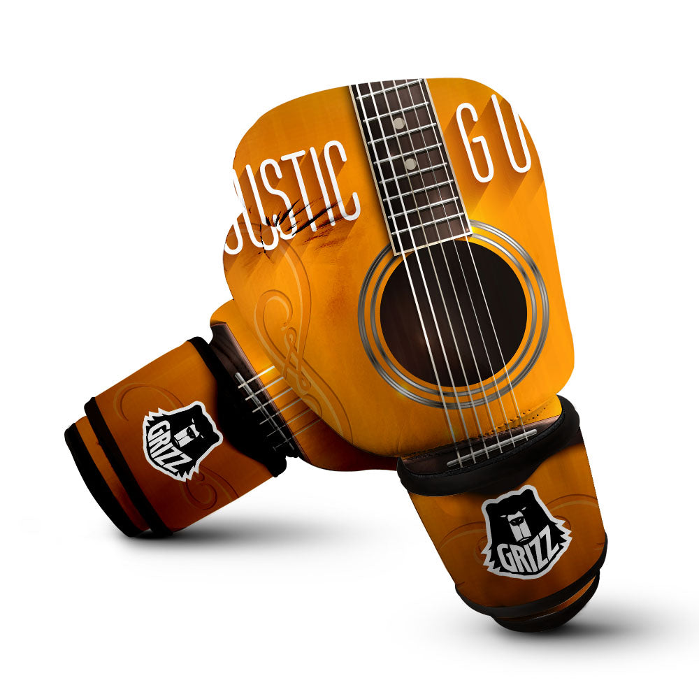 Guitar Acoustic Print Boxing Gloves-grizzshop