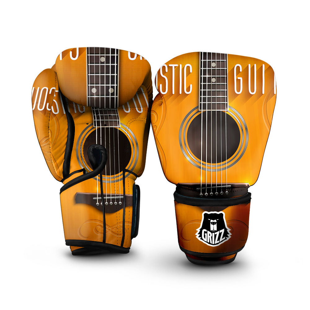 Guitar Acoustic Print Boxing Gloves-grizzshop