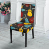 Guitar Pattern Print Chair Cover-grizzshop