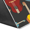 Guitar Pattern Print Floor Mat-grizzshop