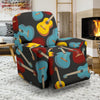 Guitar Pattern Print Recliner Cover-grizzshop