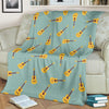 Guitar Print Pattern Blanket-grizzshop