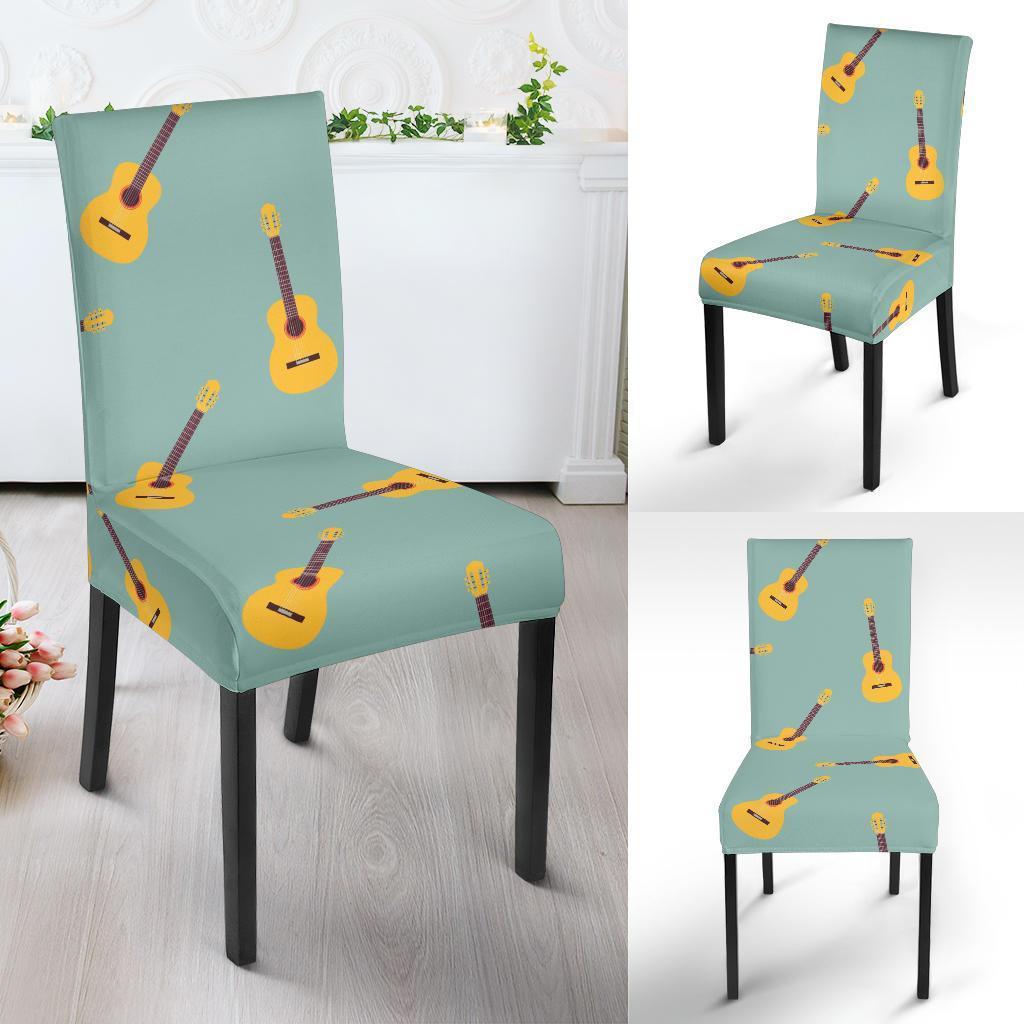 Guitar Print Pattern Chair Cover-grizzshop