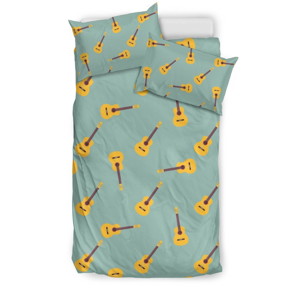 Guitar Print Pattern Duvet Cover Bedding Set-grizzshop