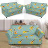 Guitar Print Pattern Loveseat Cover-grizzshop