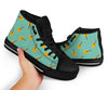 Guitar Print Pattern Men Women's High Top Shoes-grizzshop