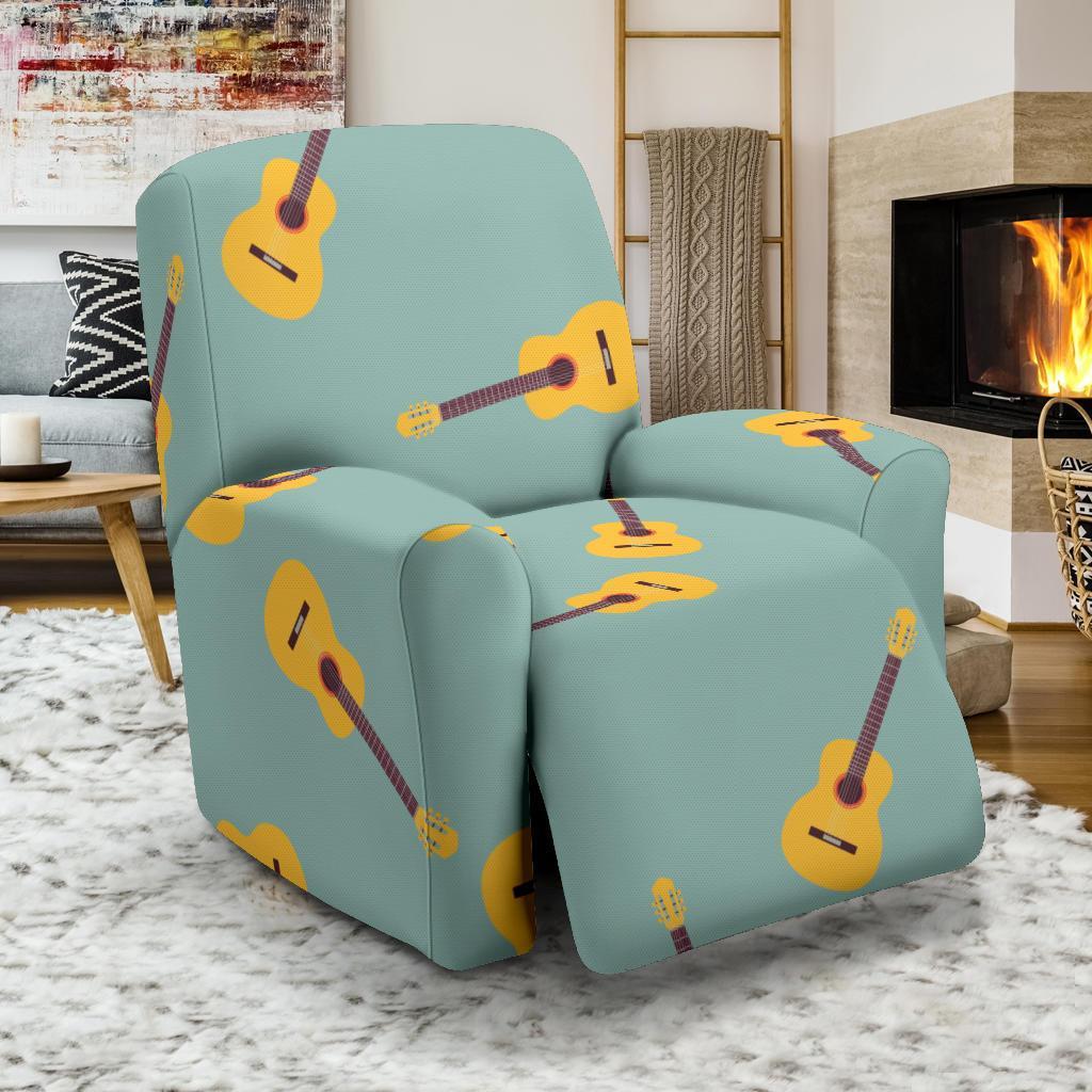 Guitar Print Pattern Recliner Cover-grizzshop