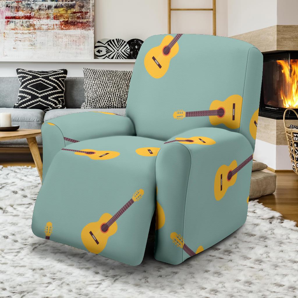 Guitar Print Pattern Recliner Cover-grizzshop