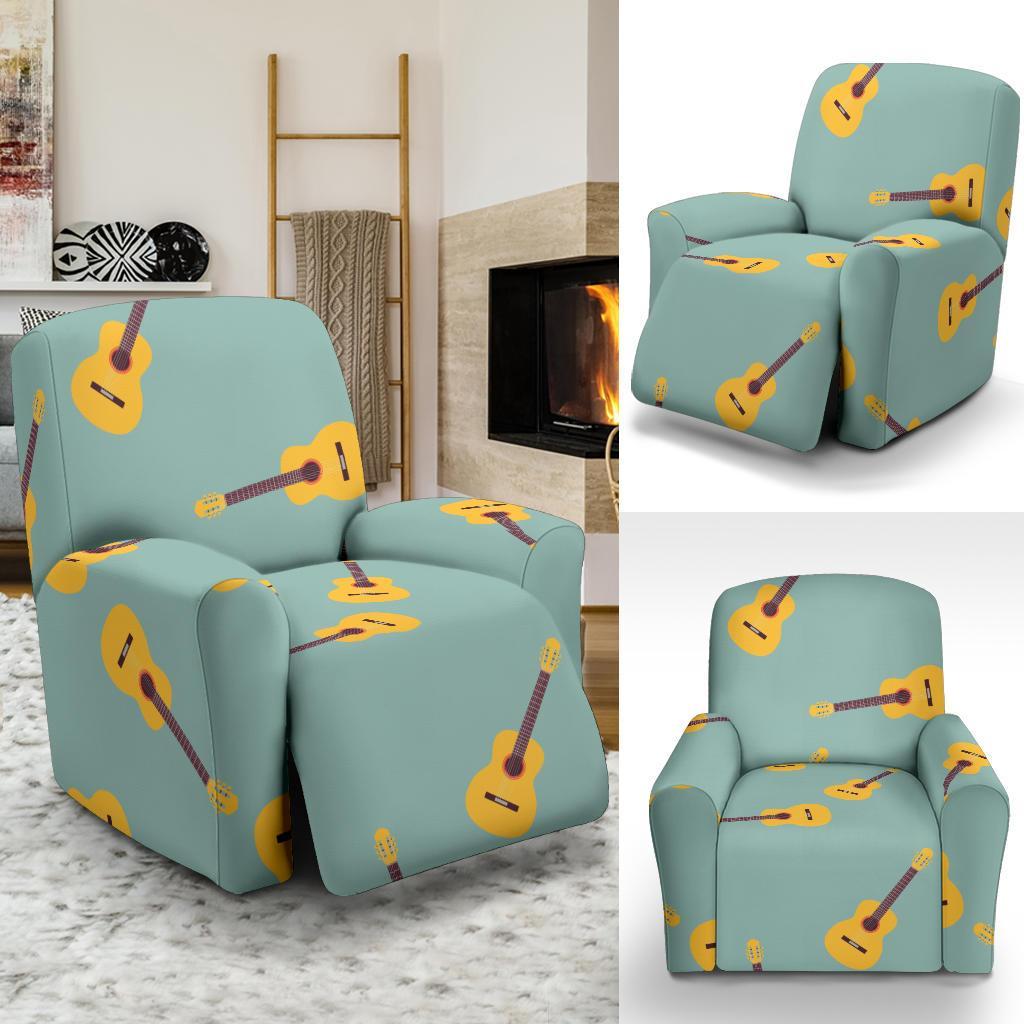 Guitar Print Pattern Recliner Cover-grizzshop