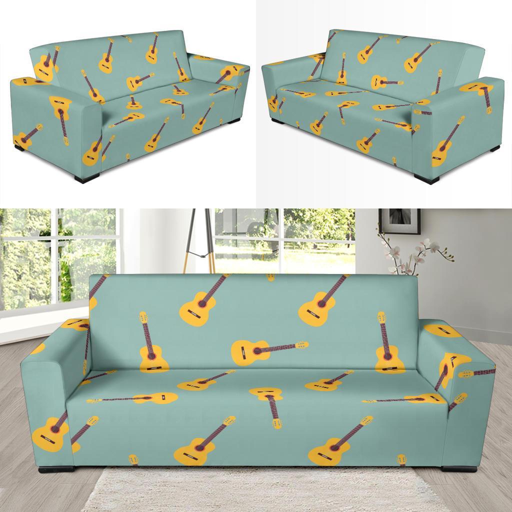 Guitar Print Pattern Sofa Covers-grizzshop