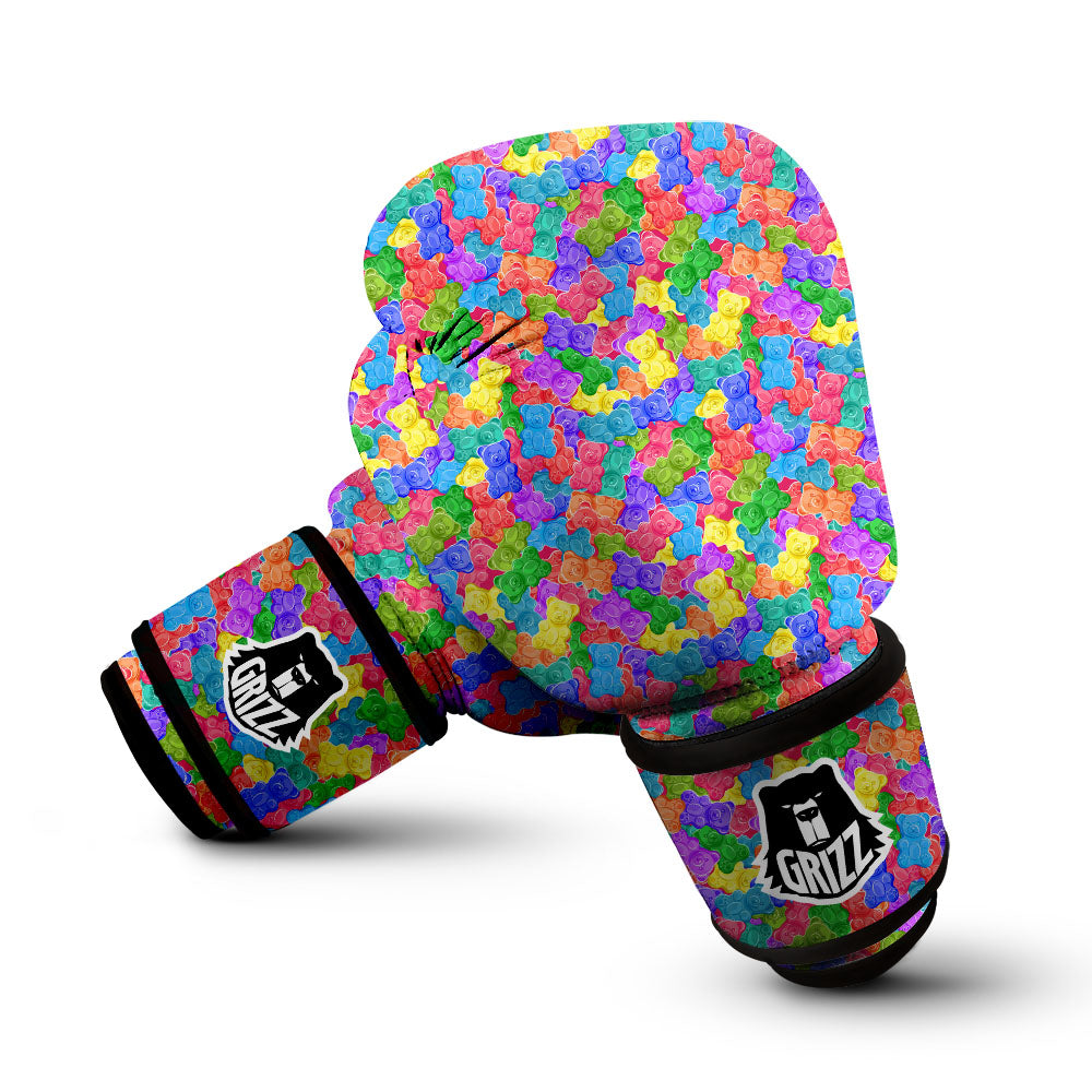Gummy Bear Colorful Print Boxing Gloves-grizzshop