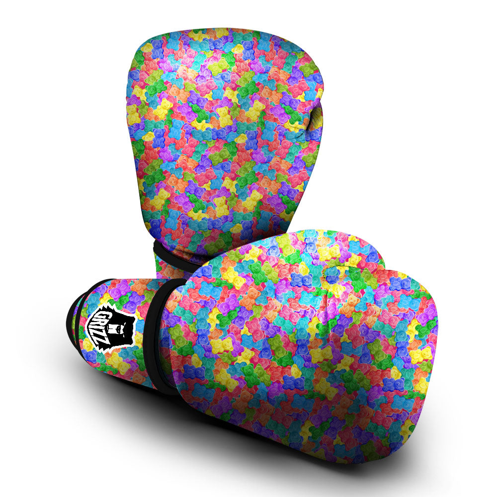 Gummy Bear Colorful Print Boxing Gloves-grizzshop