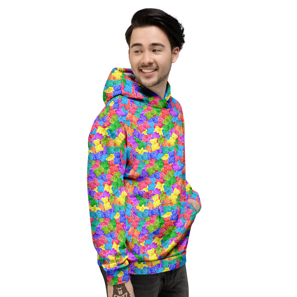 Gummy Bear Colorful Print Men's Hoodie-grizzshop