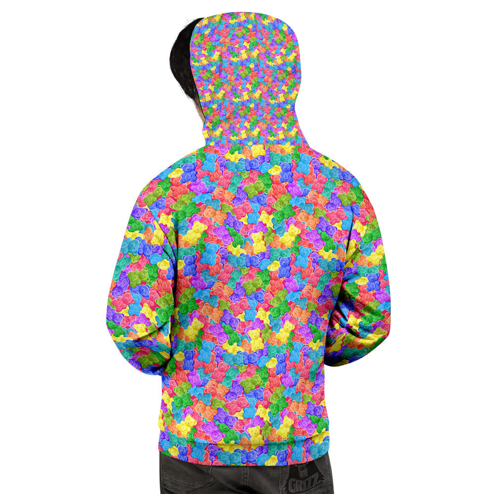 Gummy Bear Colorful Print Men's Hoodie-grizzshop