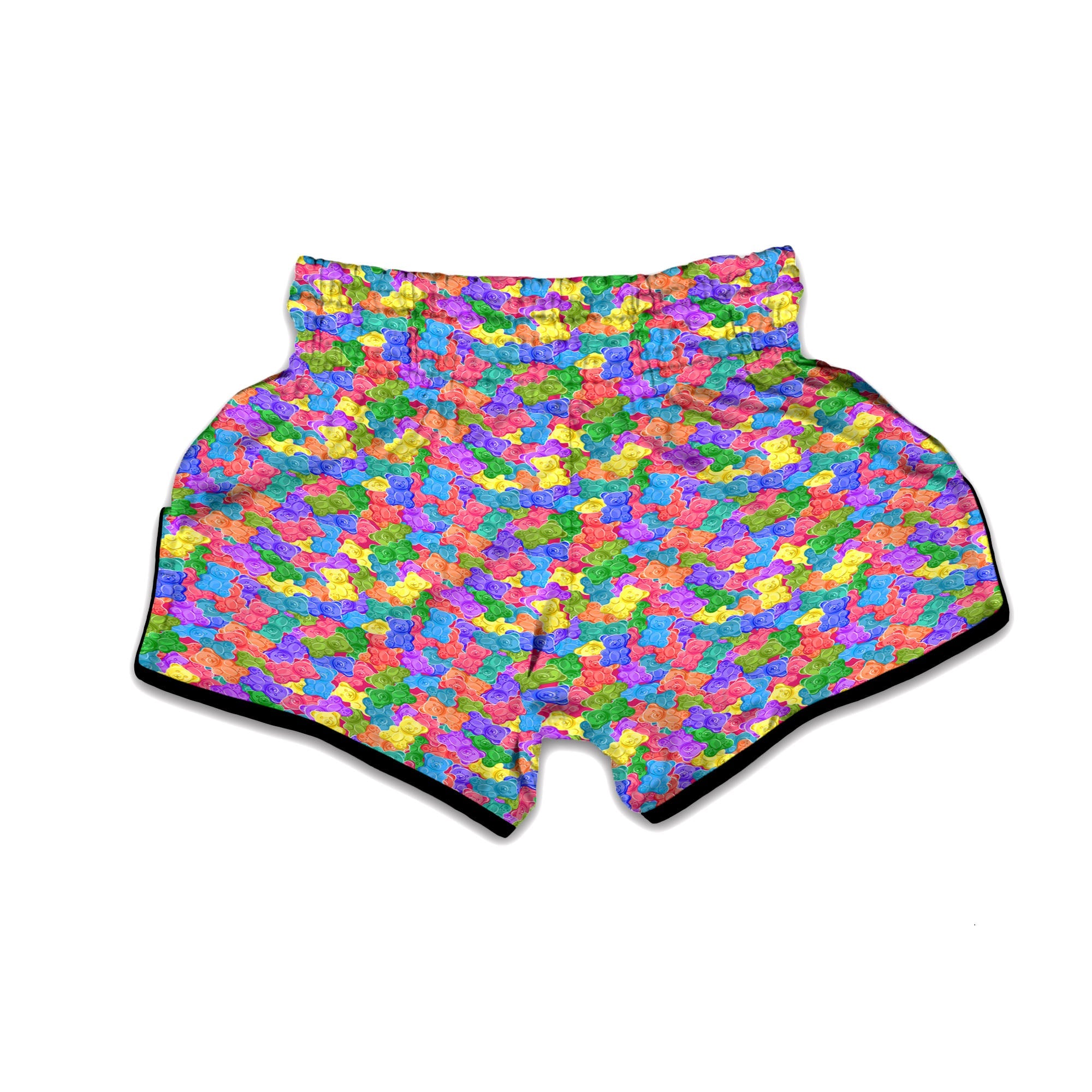 Gummy Bear Colorful Print Muay Thai Boxing Shorts-grizzshop