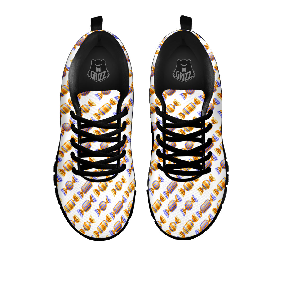 Gummy Yummy Print Pattern Black Sneaker-grizzshop