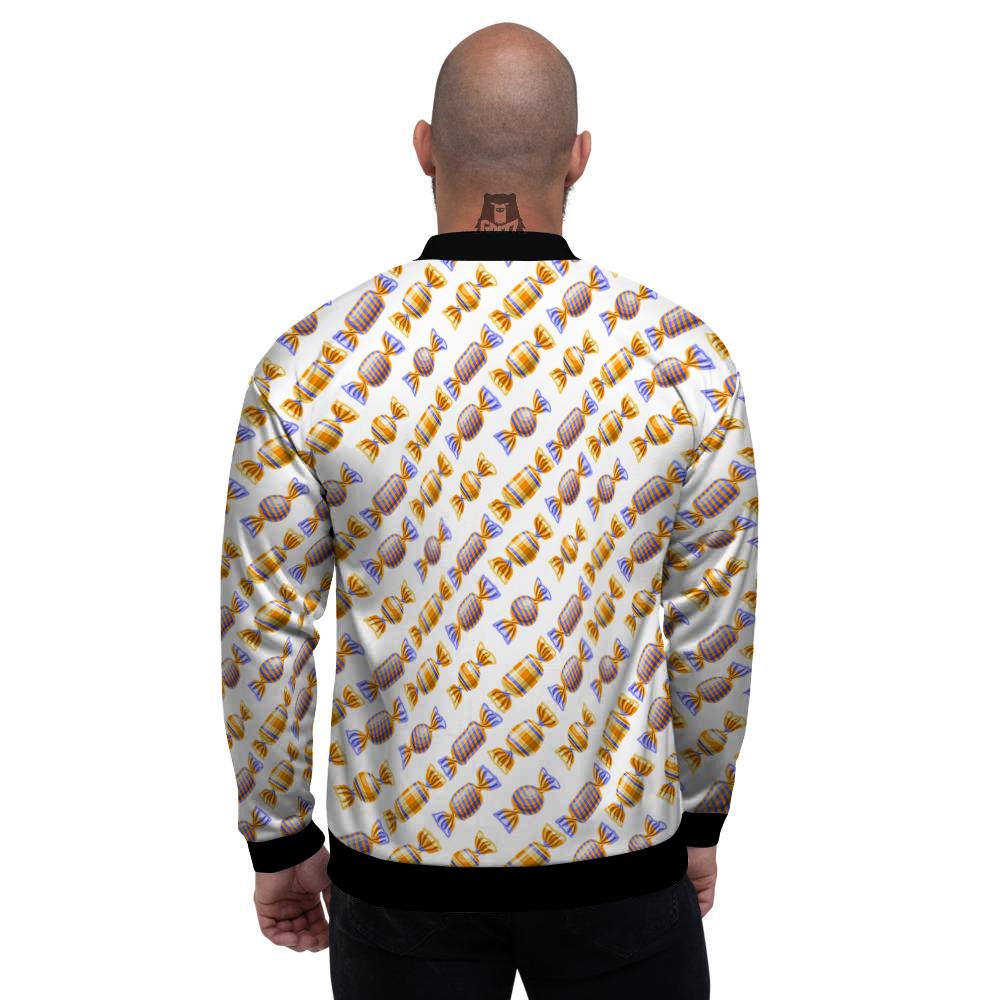 Gummy Yummy Print Pattern Men's Bomber Jacket-grizzshop