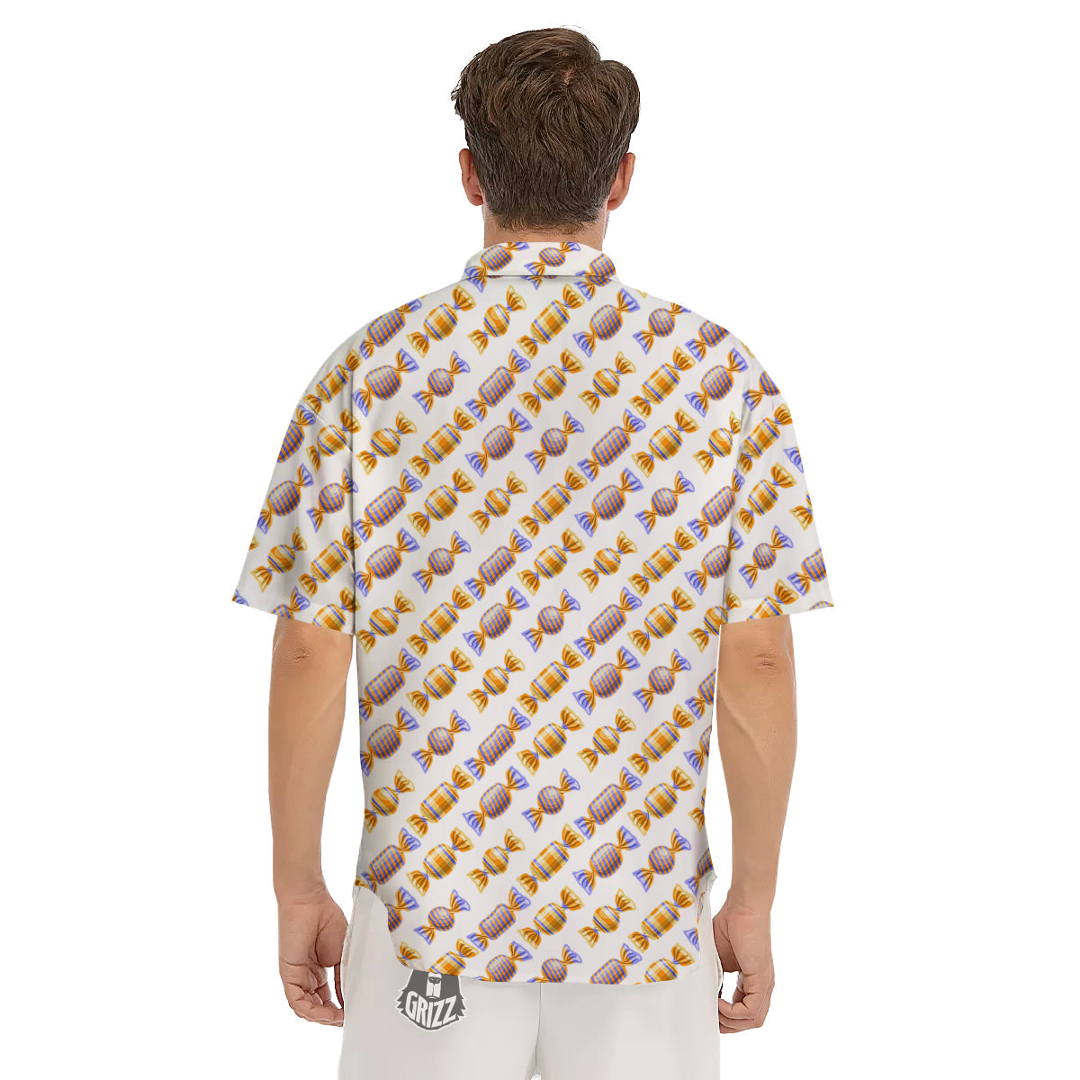 Gummy Yummy Print Pattern Men's Short Sleeve Shirts-grizzshop