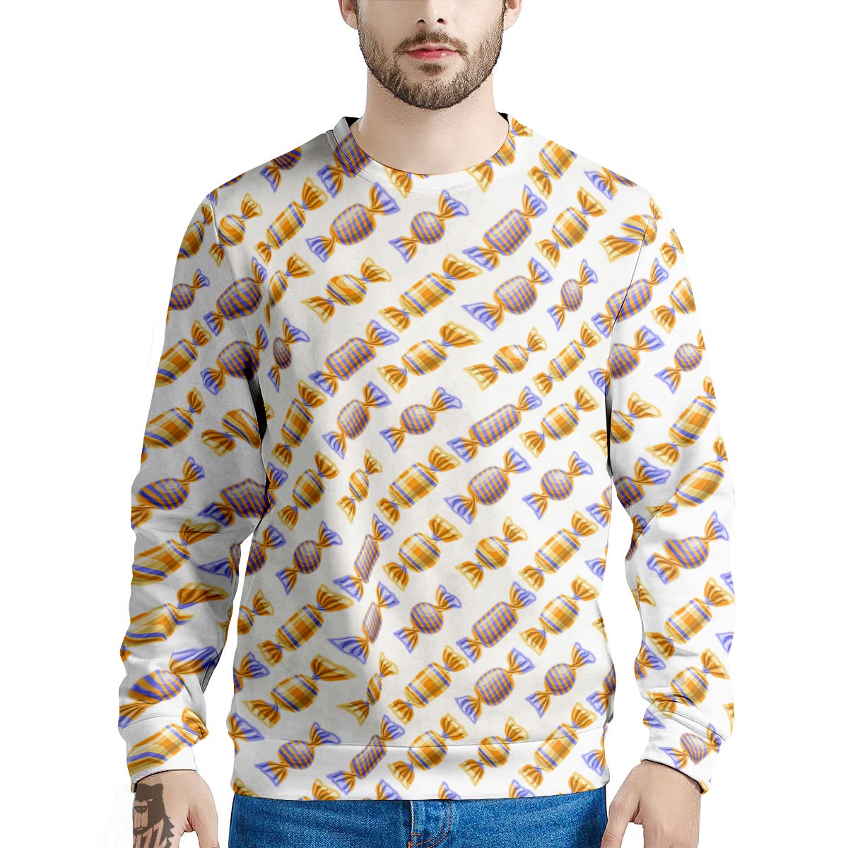 Gummy Yummy Print Pattern Men's Sweatshirt-grizzshop