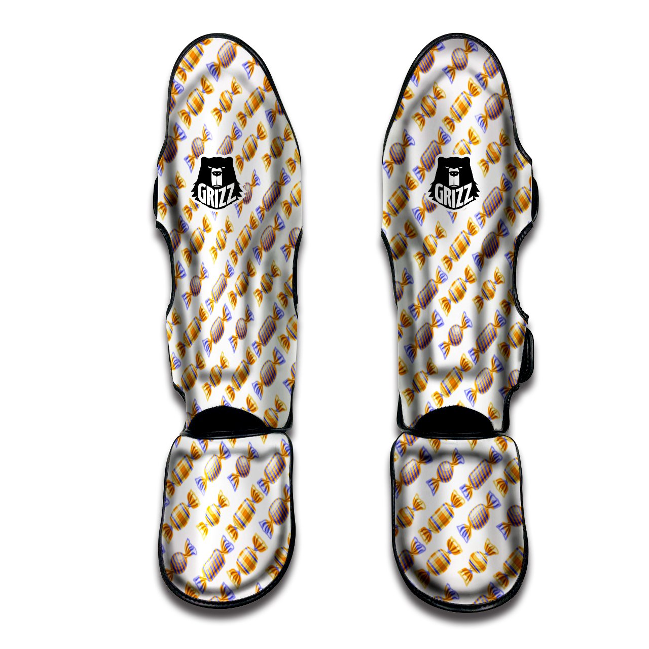 Gummy Yummy Print Pattern Muay Thai Shin Guards-grizzshop