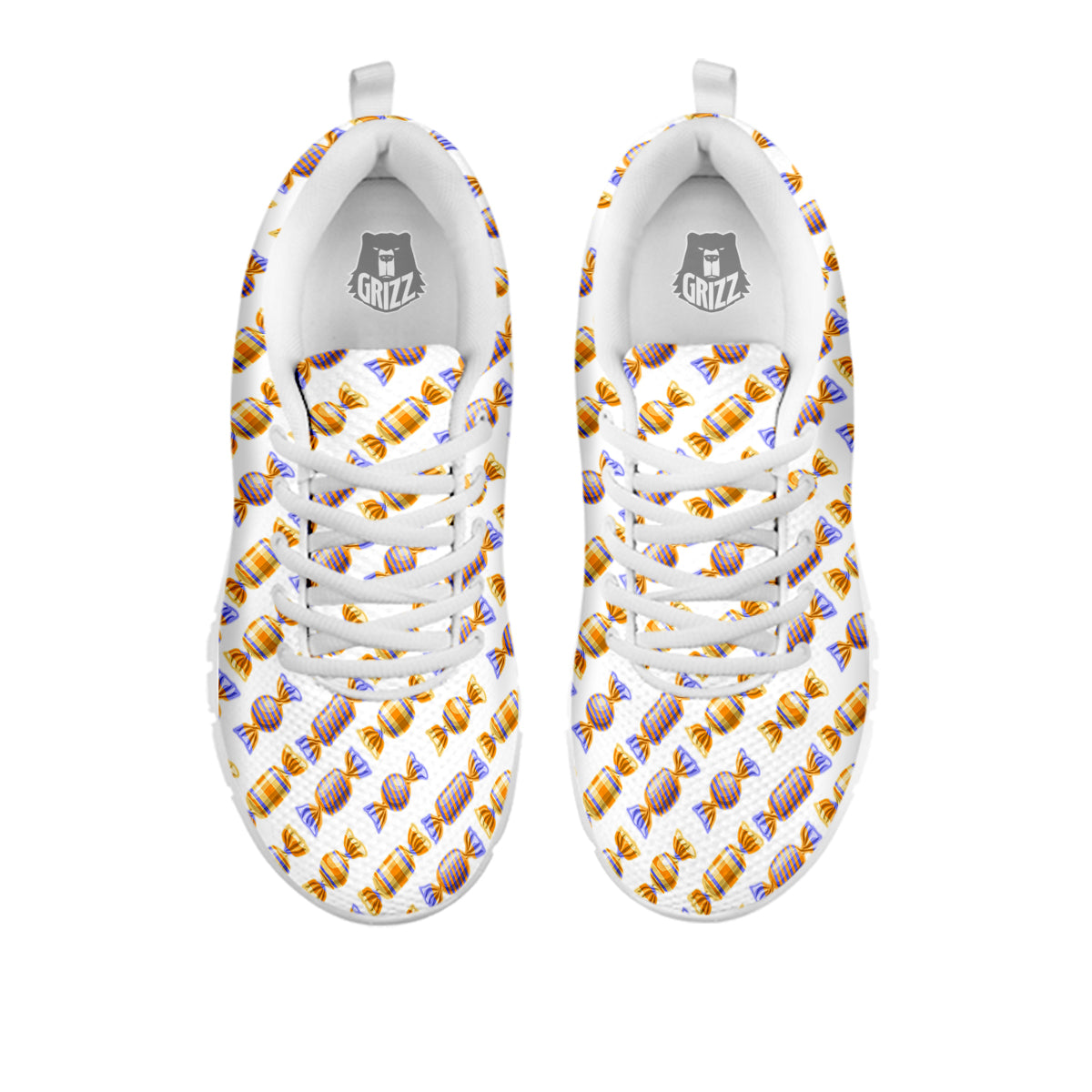 Gummy Yummy Print Pattern White Sneaker-grizzshop