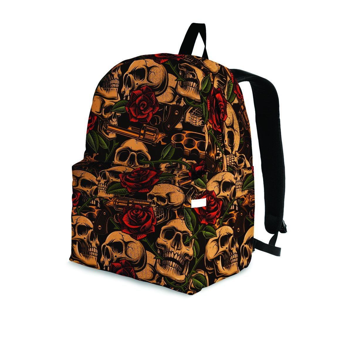 Gun Rose Skull Backpack-grizzshop