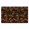 Gun Rose Skull Door Mat-grizzshop