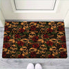 Gun Rose Skull Door Mat-grizzshop