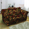 Gun Rose Skull Loveseat Cover-grizzshop