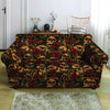 Gun Rose Skull Loveseat Cover-grizzshop