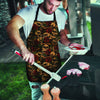 Gun Rose Skull Men's Apron-grizzshop