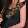 Gun Rose Skull Seat Belt Cover-grizzshop