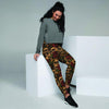 Gun Rose Skull Women's Joggers-grizzshop