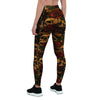 Gun Rose Skull Women's Leggings-grizzshop