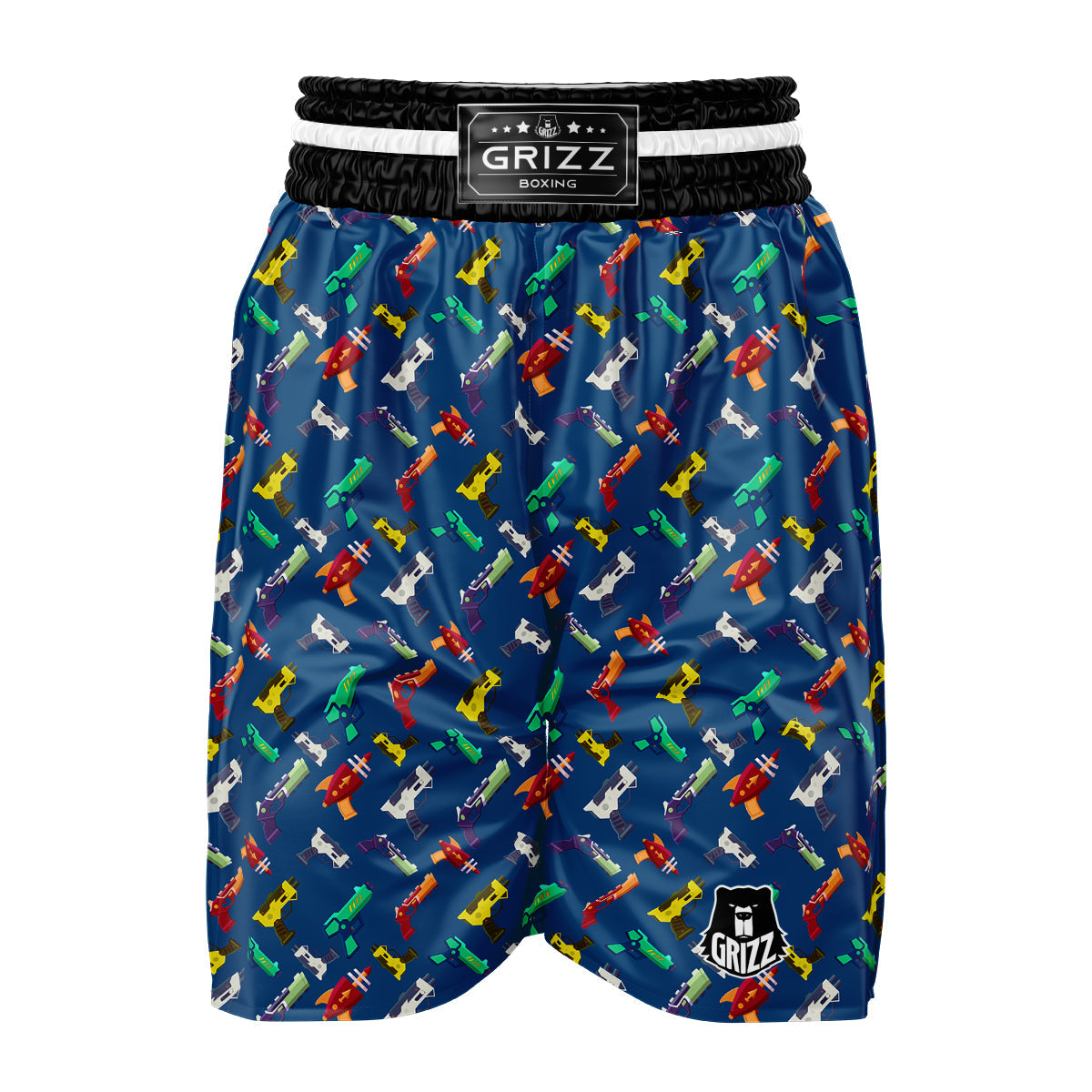 Guns Game Colorful Print Pattern Boxing Shorts-grizzshop