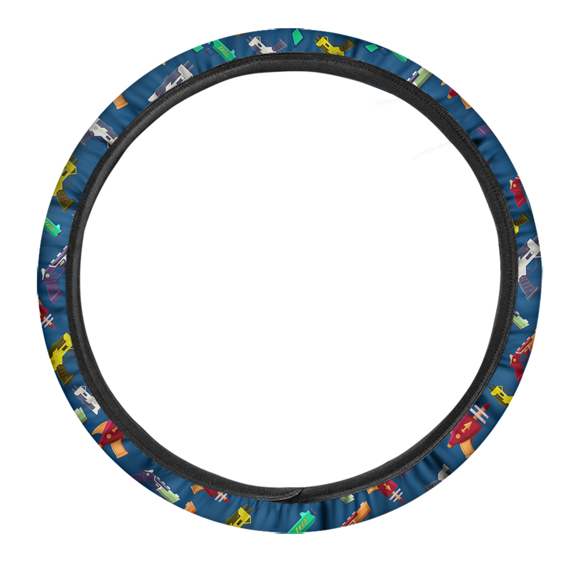 Guns Game Colorful Print Pattern Car Steering Wheel Cover-grizzshop