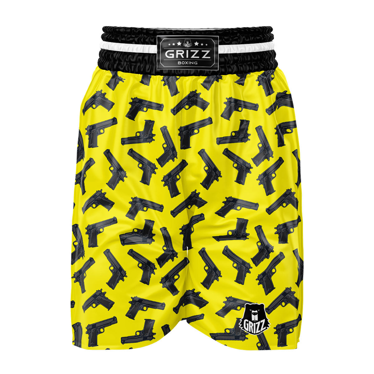 Guns Military Print Pattern Boxing Shorts-grizzshop