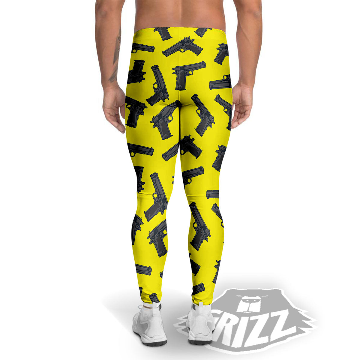 Guns Military Print Pattern Men's Leggings-grizzshop