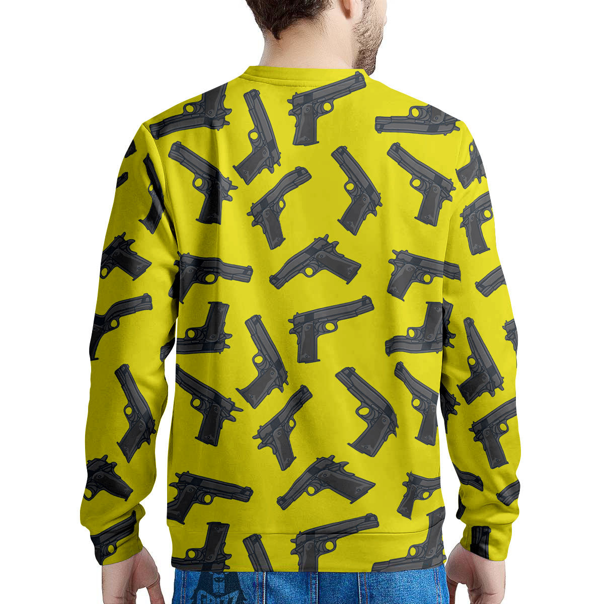 Guns Military Print Pattern Men's Sweatshirt-grizzshop