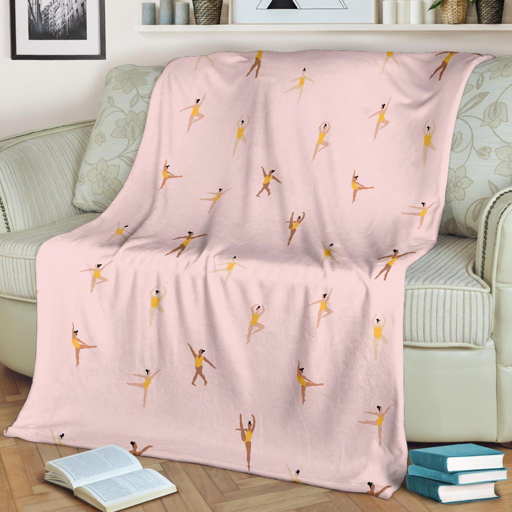 Gymnastics Pattern Print Blanket-grizzshop