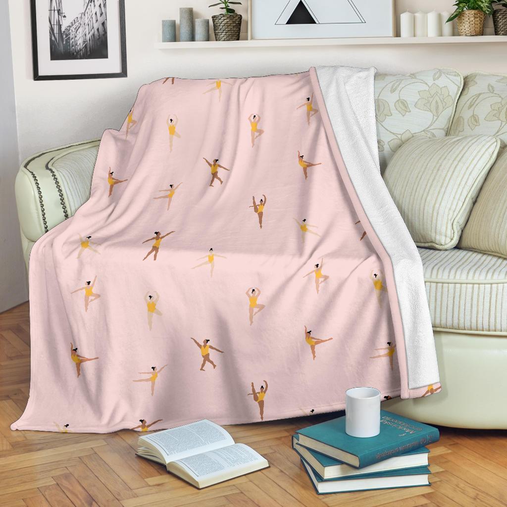 Gymnastics Pattern Print Blanket-grizzshop