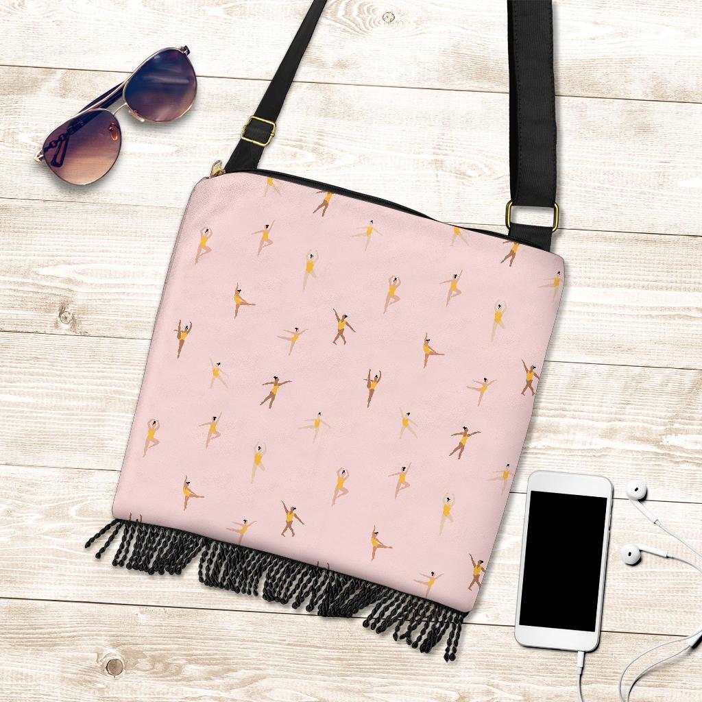 Gymnastics Pattern Print Crossbody bags-grizzshop