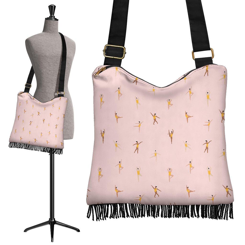 Gymnastics Pattern Print Crossbody bags-grizzshop