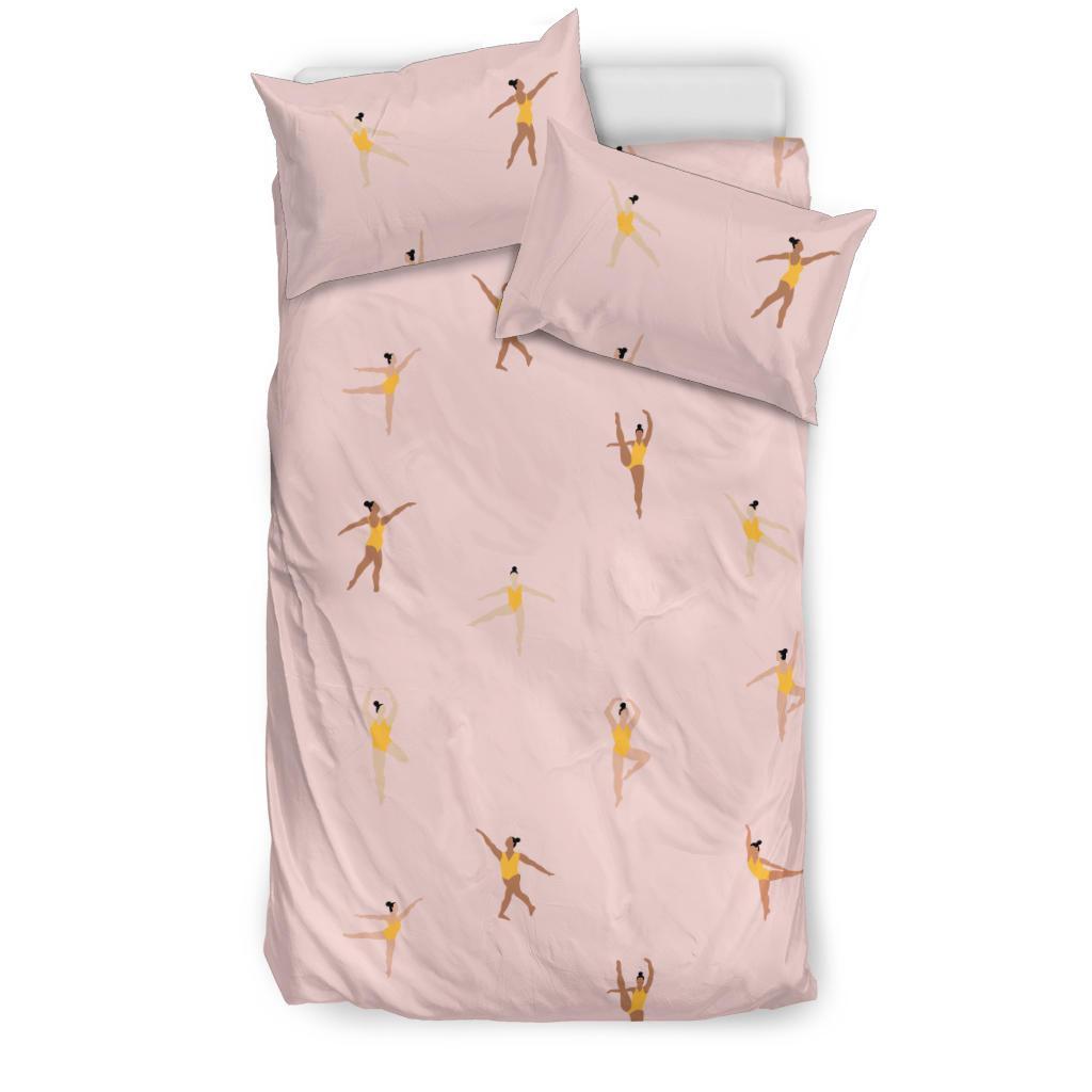 Gymnastics Pattern Print Duvet Cover Bedding Set-grizzshop