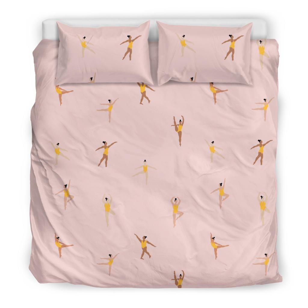 Gymnastics Pattern Print Duvet Cover Bedding Set-grizzshop