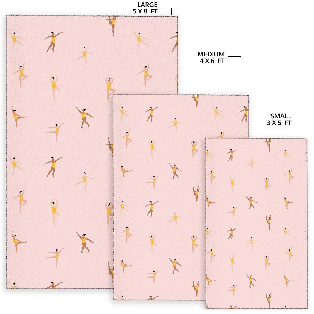 Gymnastics Pattern Print Floor Mat-grizzshop