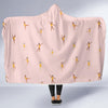 Gymnastics Pattern Print Hooded Blanket-grizzshop